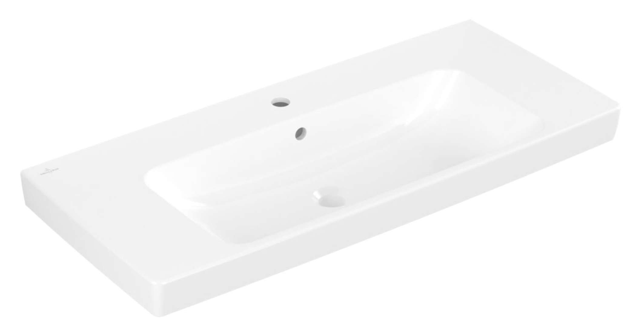 Villeroy & Boch Architectura Umývadlo 100x45 cm, s prepadom, otvor na batériu, alpská biela 4A87A501