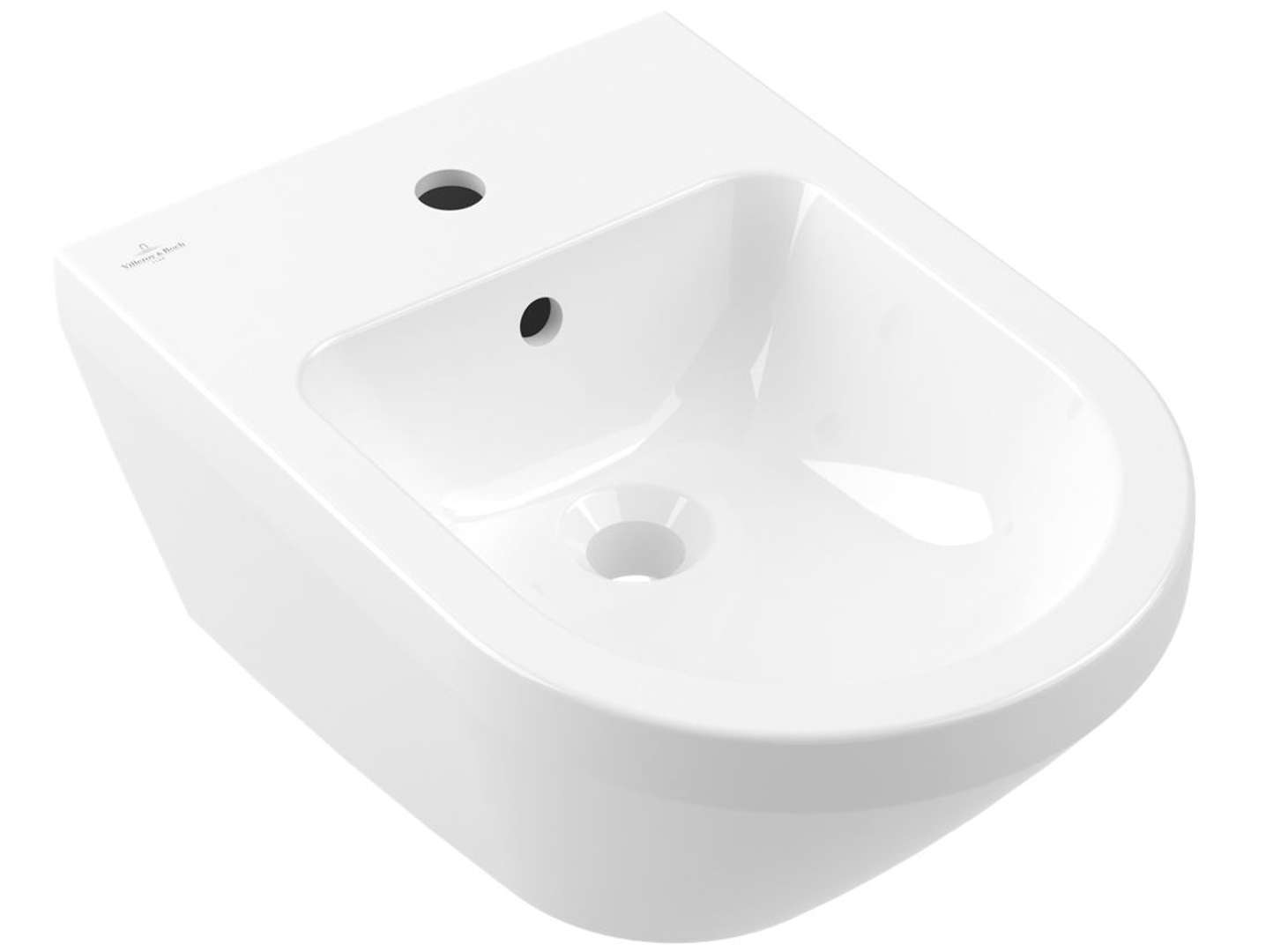 Villeroy & Boch Architectura Závesný bidet, otvor na batériu, alpská biela 74870001