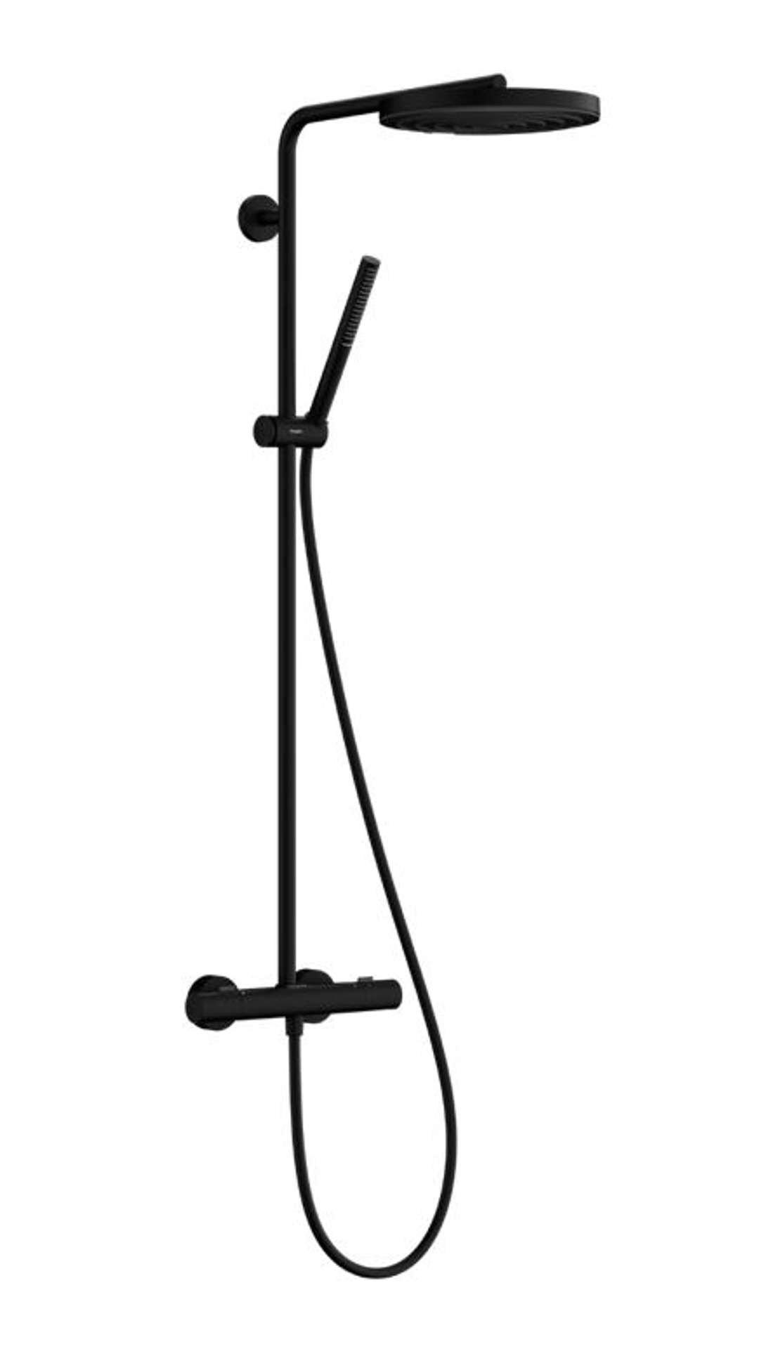 Hansgrohe Pulsify S Puro Sprchový set s termostatom, priemer 26 cm, 1 prúd, matná čierna 24222670-HG