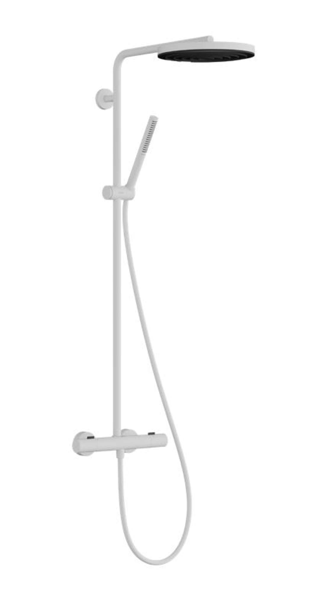 Hansgrohe Pulsify S Puro Sprchový set s termostatom, priemer 26 cm, 1 prúd, matná biela 24222700-HG