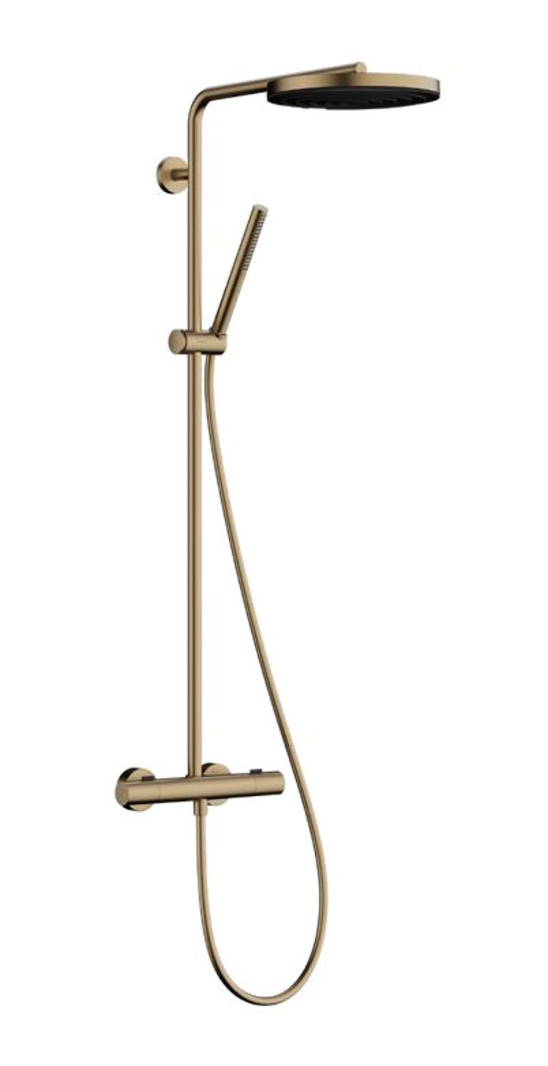Hansgrohe Pulsify S Puro Sprchový set s termostatom, priemer 26 cm, 1 prúd, EcoSmart, kefovaný bronz 24223140-HG