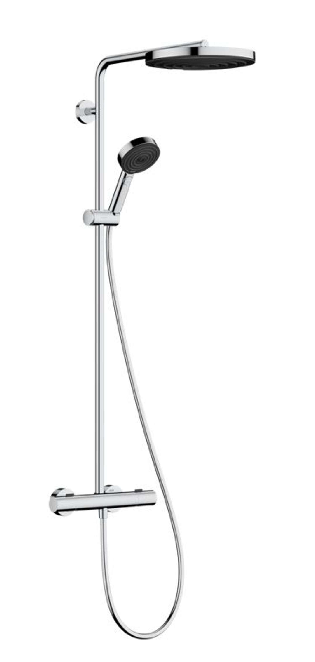 Hansgrohe Pulsify S Puro Sprchový set s termostatom, priemer 26 cm, 3 prúdy, chróm 24236000-HG