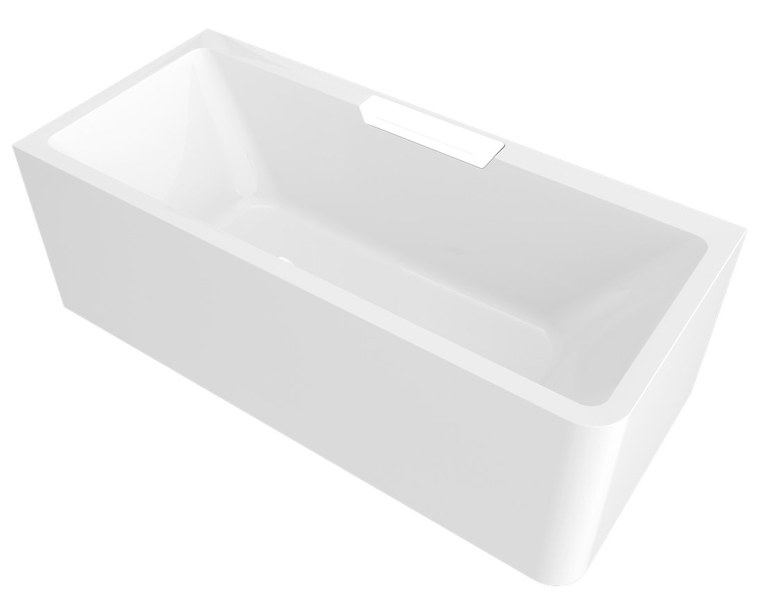 Polysan CASCATA L MONOLITH obdĺžniková vaňa 180x80x60cm, kaskáda biela 73836ML.101