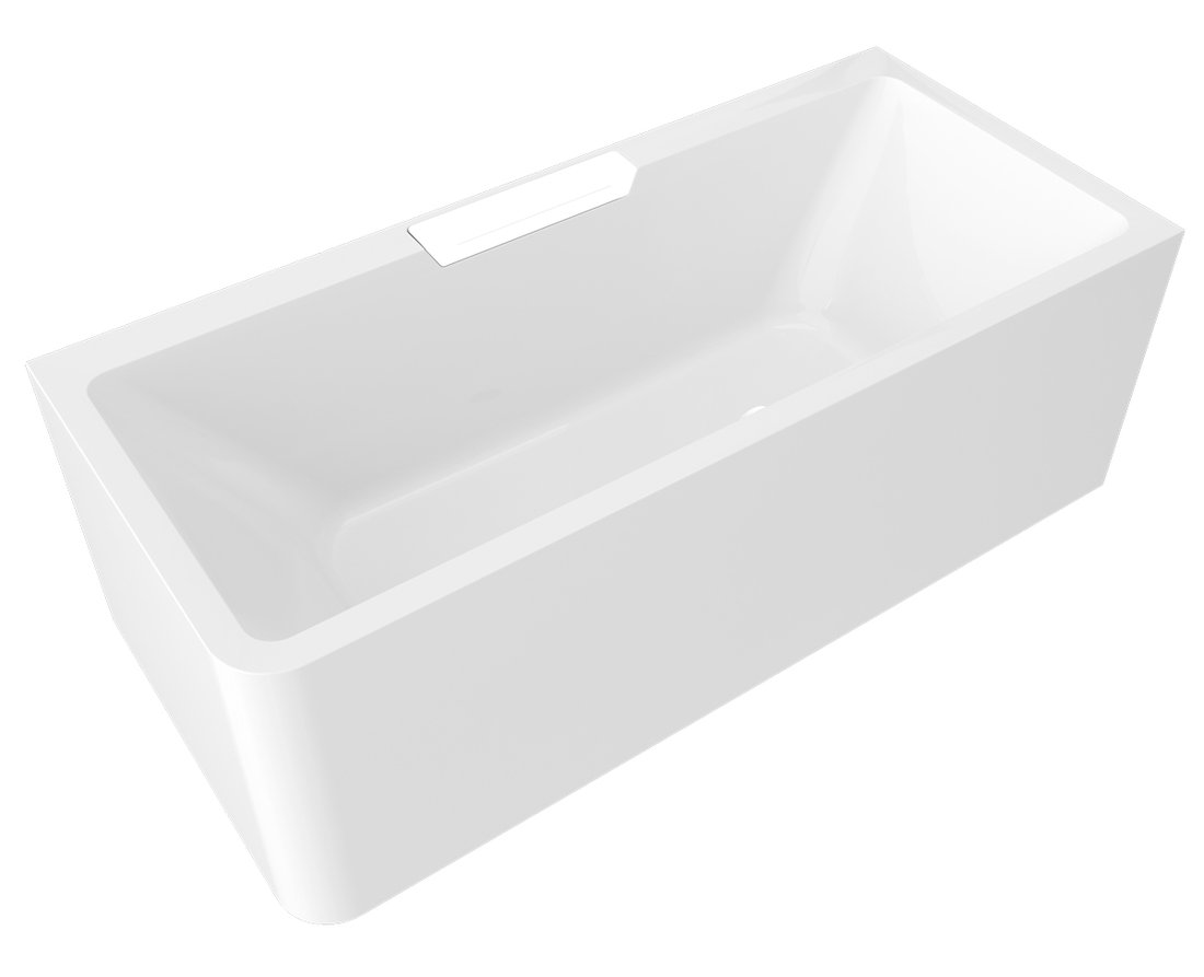 Polysan CASCATA R MONOLITH obdĺžniková vaňa 180x80x60cm, kaskáda biela 73836MR.101