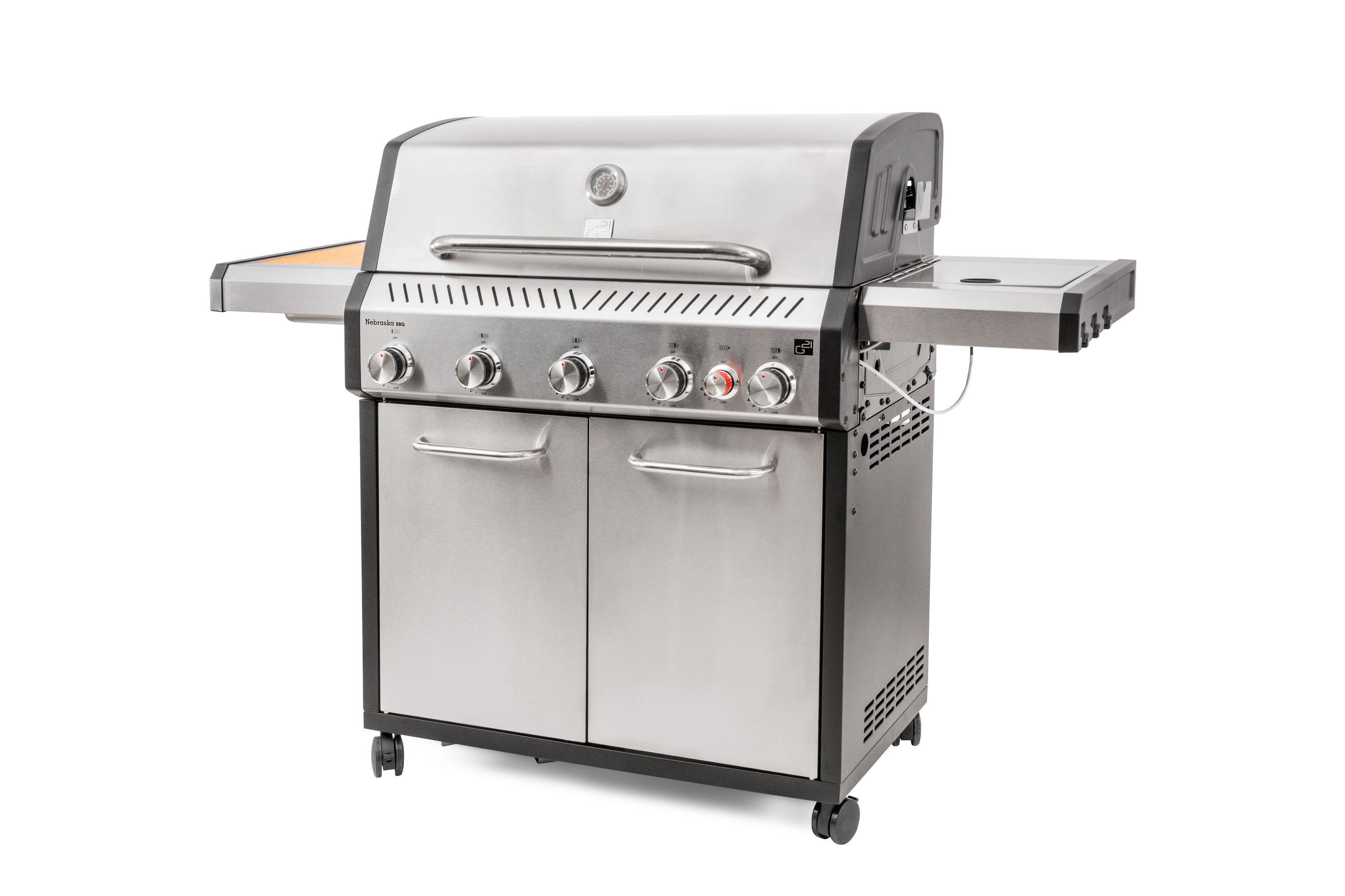 G21  Plynový gril G21 Nebraska BBQ Premium line, 6 horákov + zadarmo redukčný ventil 6390309