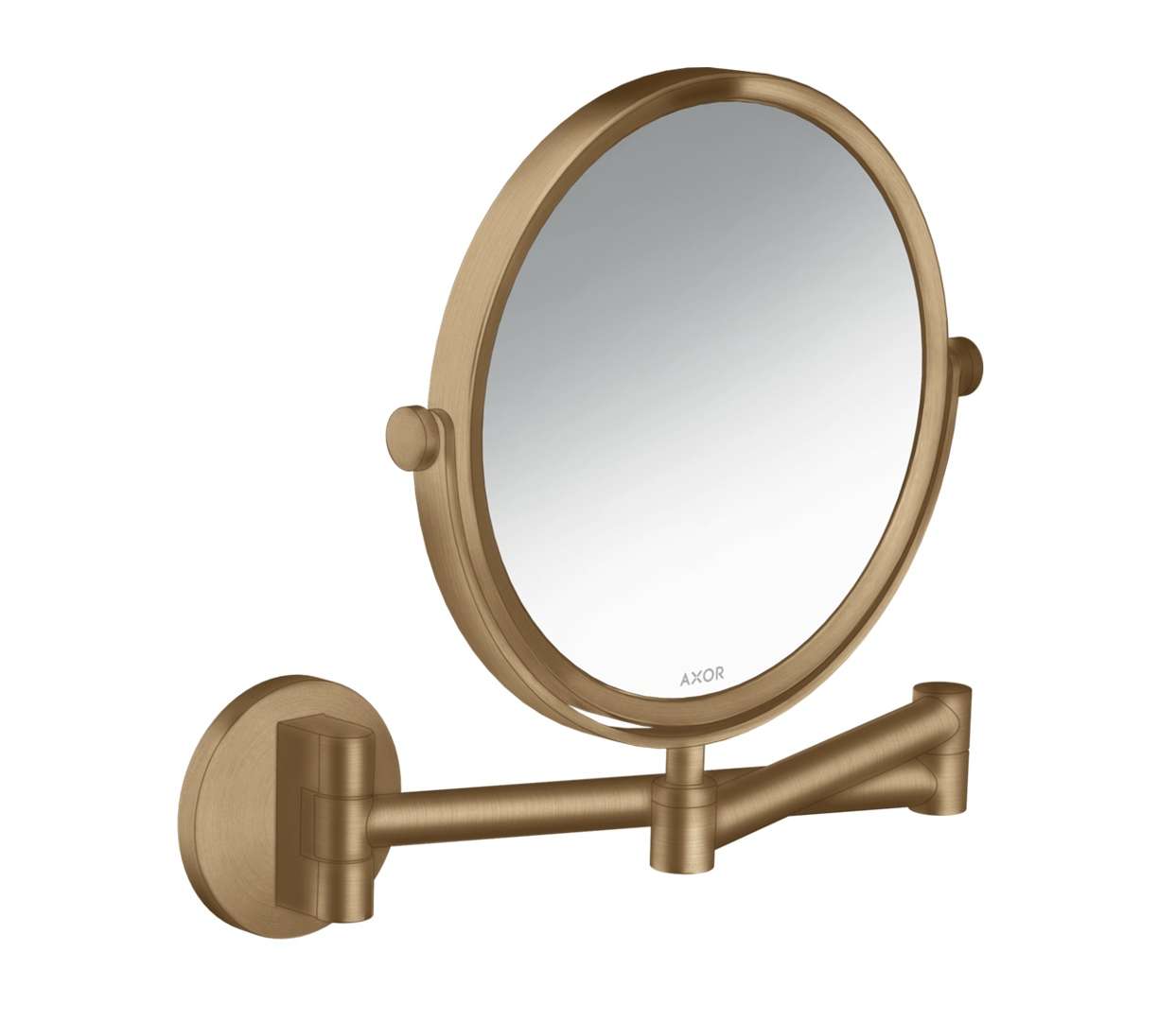 Axor Universal Circular Kozmetické nástenné zrkadlo, kefovaný bronz 42849140-AX