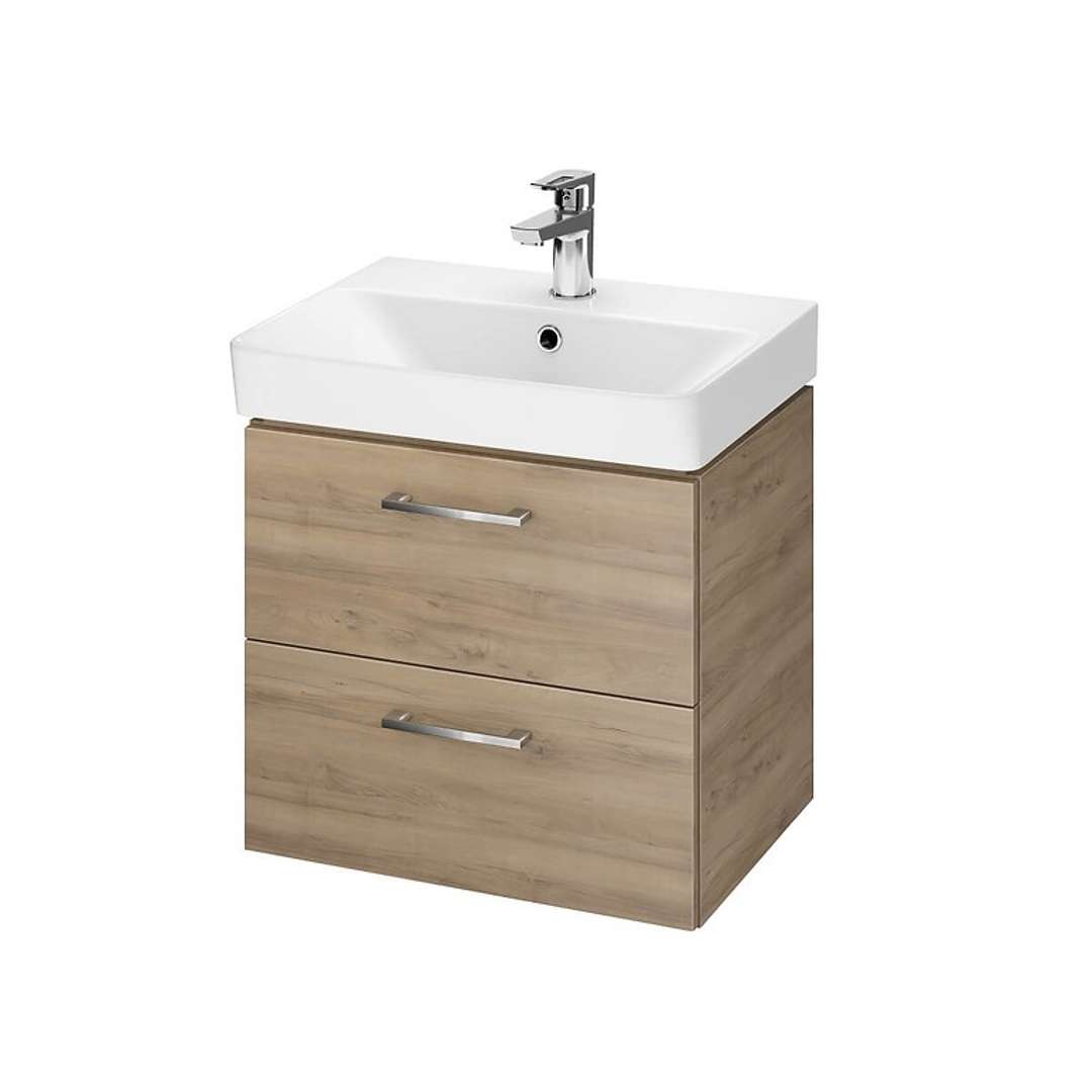 Cersanit Lara Skrinka s umývadlom, 46x49x35 cm, 2 zásuvky, orech S801-322-DSM