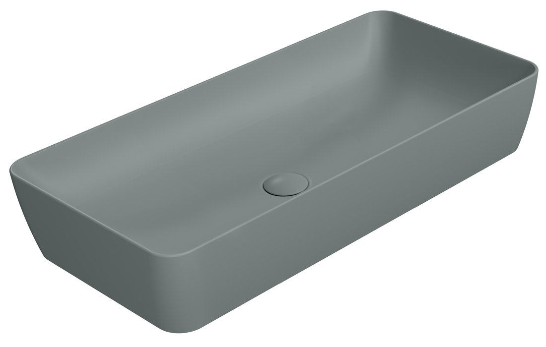 GSI NUBES COLOR NUBES keramické umývadlo na dosku 80x40cm, agave mat 904004