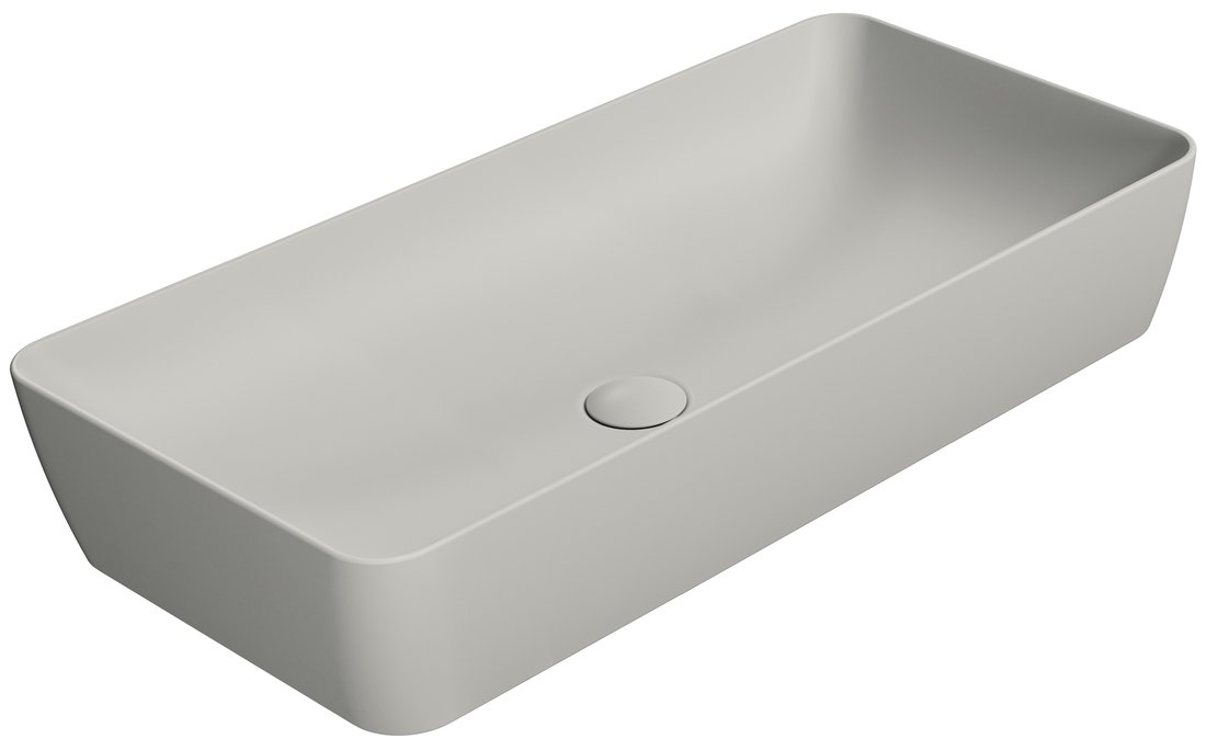 GSI NUBES COLOR NUBES keramické umývadlo na dosku 80x40cm, cenere mat 904017