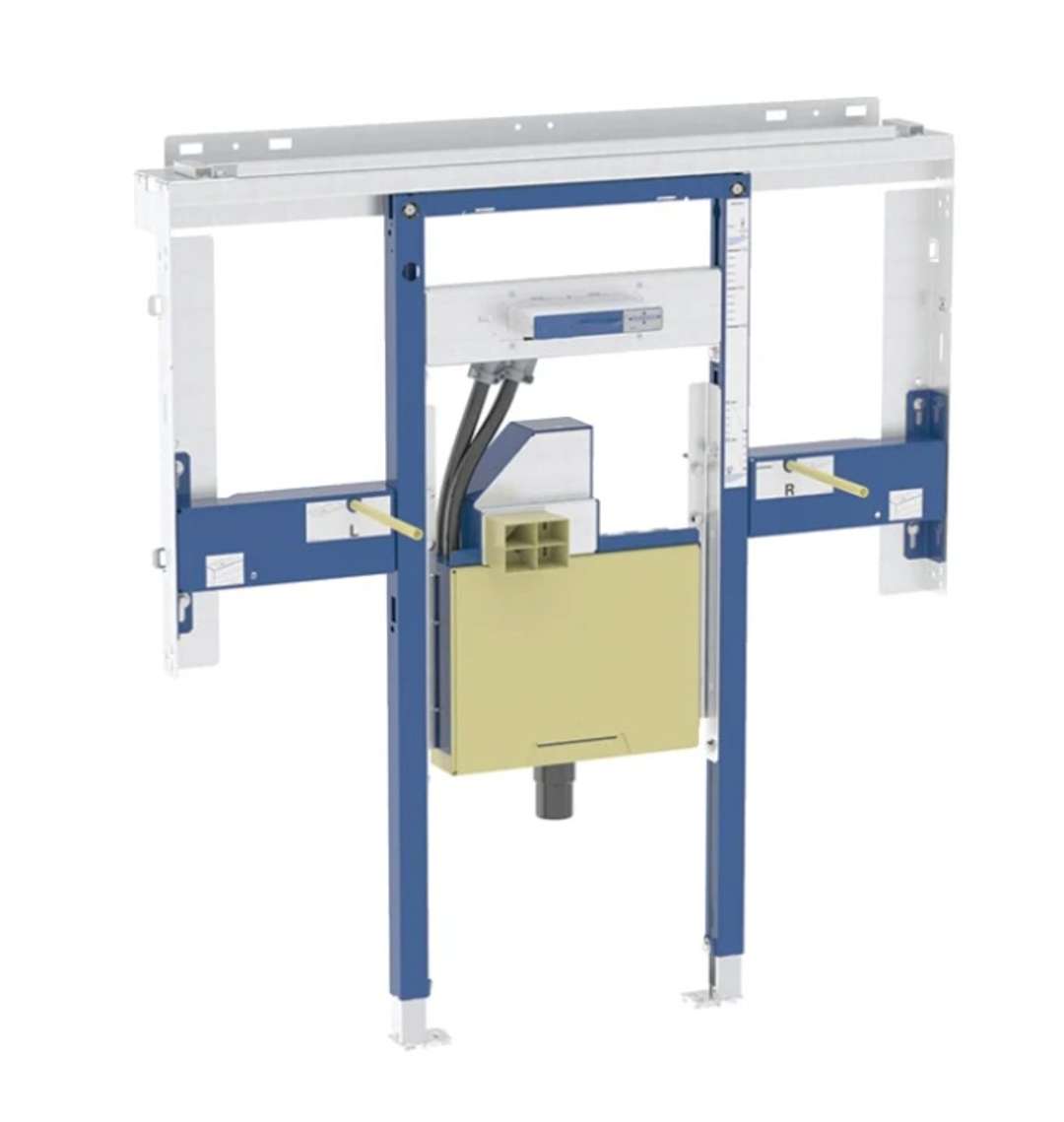 Geberit Duofix Predstenová inštalácia pre umývadlo Geberit ONE 90 cm, pre nástennú armatúru ONE, podomietkový sifón a prvok Clou, na výšku miestnosti 111.072.00.2