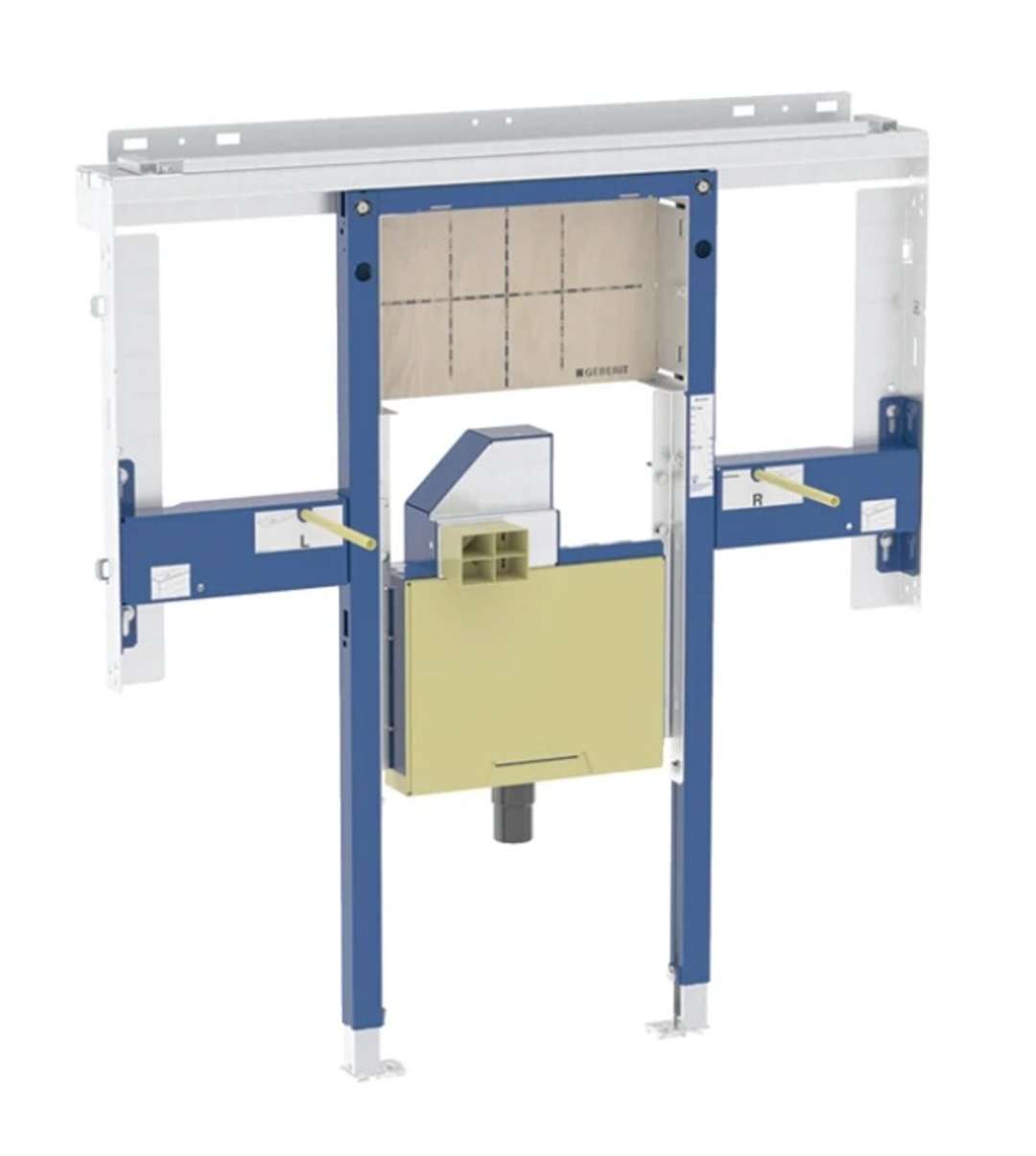 Geberit Duofix Predstenová inštalácia pre umývadlo Geberit ONE 90 cm, pre nástennú armatúru, podomietkový sifón a prvok Clou, na výšku miestnosti 111.082.00.2