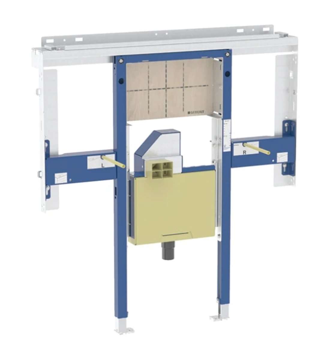 Geberit Duofix Predstenová inštalácia pre umývadlo Geberit ONE 120 cm, pre nástennú armatúru, podomietkový sifón a prvok Clou, na výšku miestnosti 111.084.00.2