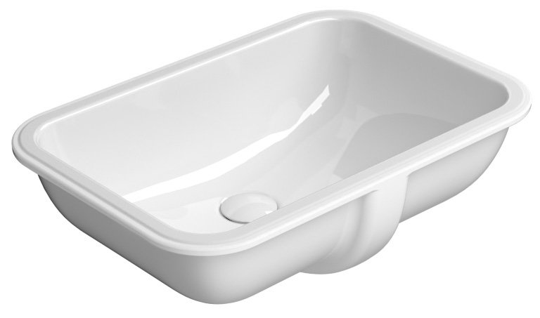 GSI PURA PURA/CLASSIC keramické umývadlo pod dosku 38x55cm, bielá ExtraGlaze 724311