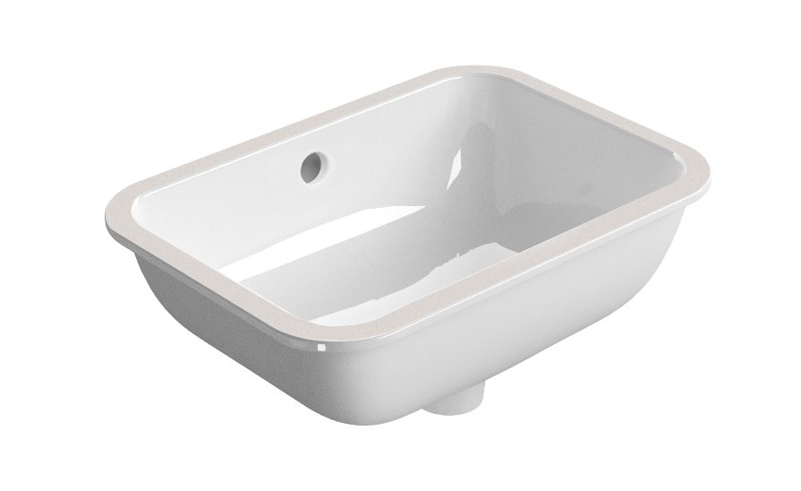 GSI PURA PURA/CLASSIC keramické umývadlo pod dosku 35x50cm, bielá ExtraGlaze 724711