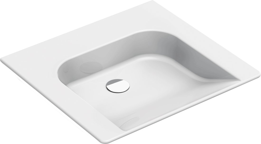 GSI COMMUNITY keramické umývadlo 60x55cm, bez prepadu a otvoru, biela ExtraGlaze 7634011