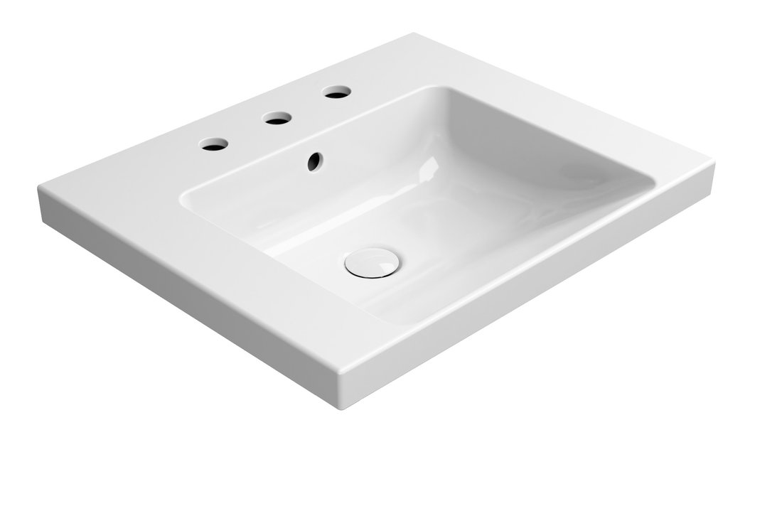 GSI NORM keramické umývadlo 60x50cm, 3 otvory, biela ExtraGlaze 8635311