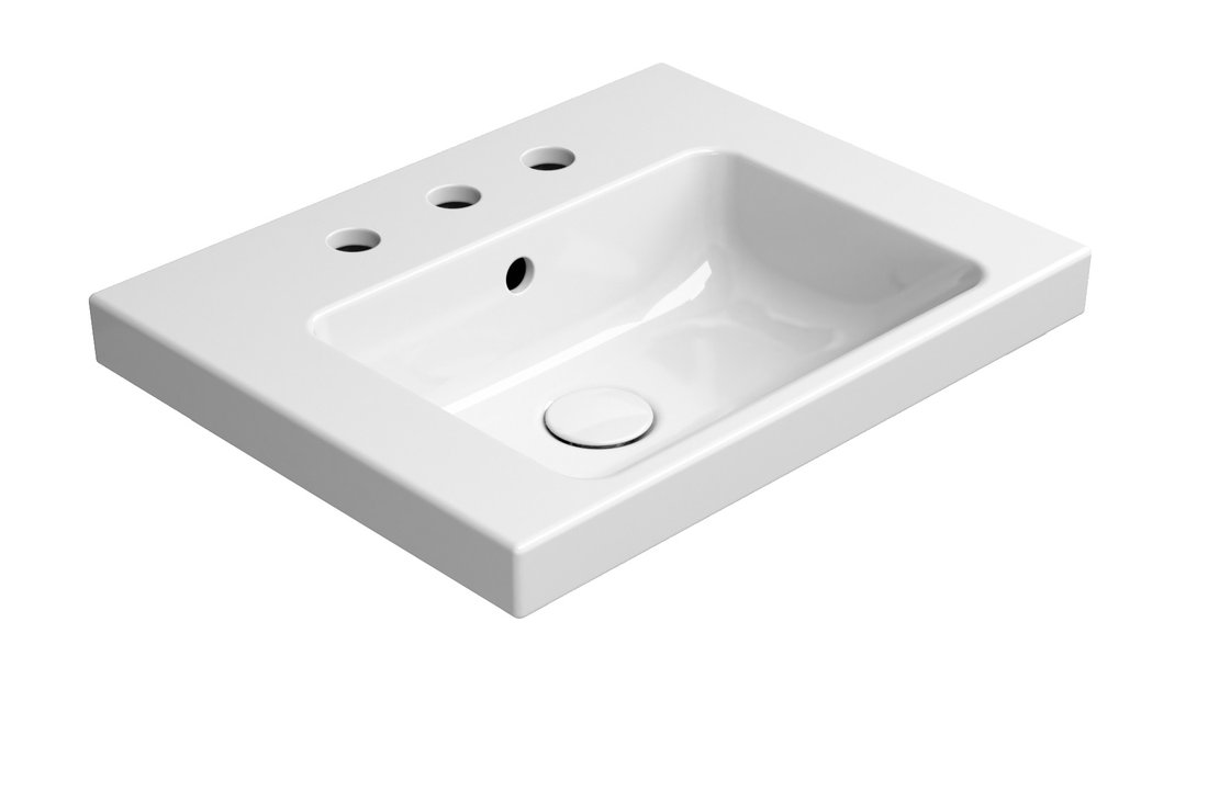 GSI NORM keramické umývadlo 50x40cm, 3 otvory, biela ExtraGlaze 8638311