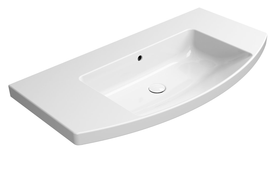 GSI NORM keramické umývadlo oblé 100x52cm, bez otvoru, biela ExtraGlaze 8643011