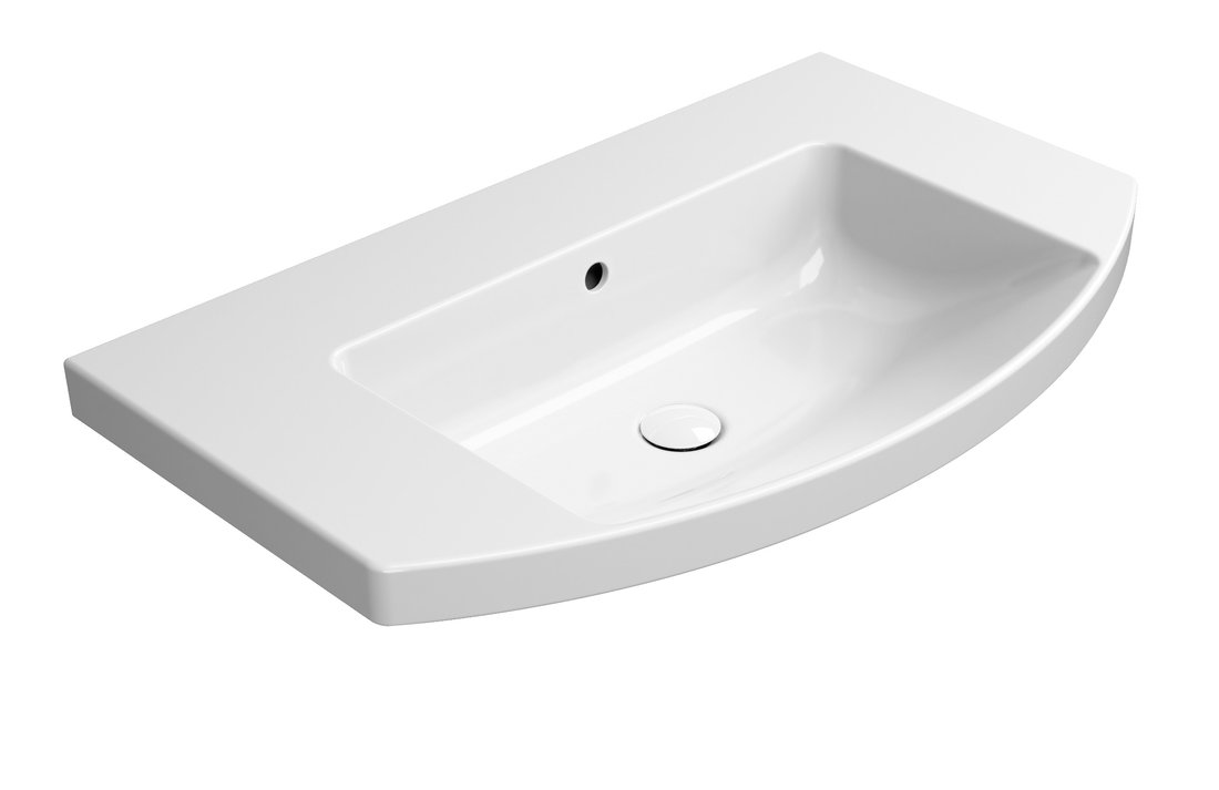 GSI NORM keramické umývadlo oblé 80x50cm, bez otvoru, biela ExtraGlaze 8644011
