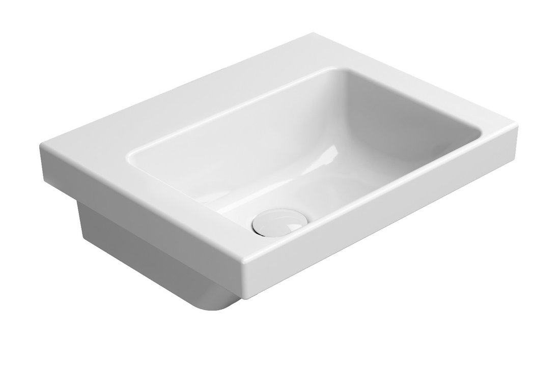 GSI NORM keramické umývadlo 42x34cm, bez otvoru, biela ExtraGlaze 8685011