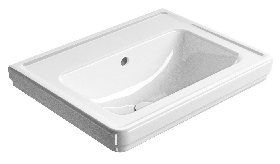 GSI CLASSIC keramické umývadlo 60x46cm, bez otvoru, biela ExtraGlaze 8731011