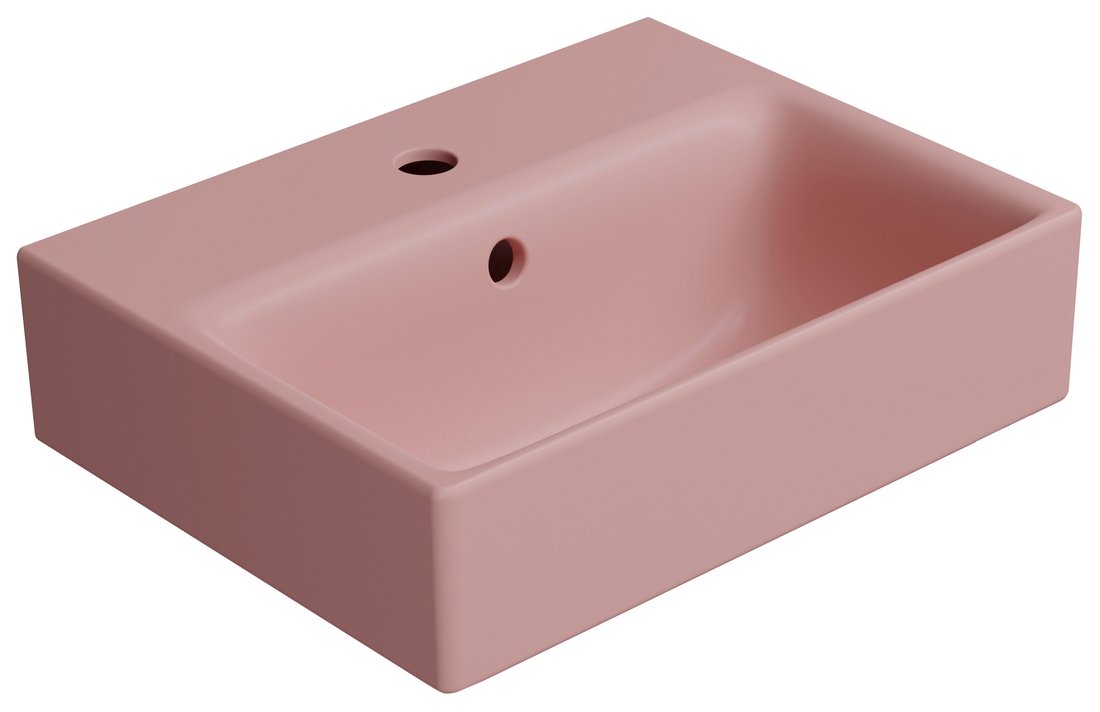 GSI NUBES COLOR NUBES keramické umývadlo 40x32cm, blush mat 9684124