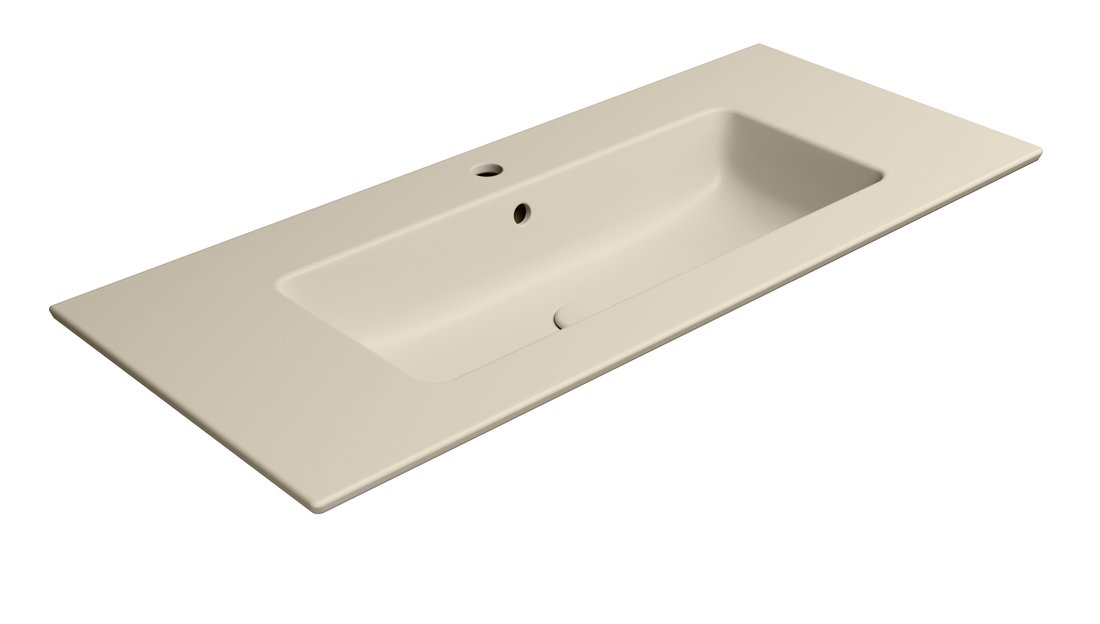 GSI PURA COLOR PURA keramické umývadlo Slim 102x46cm, creta mat 8886108