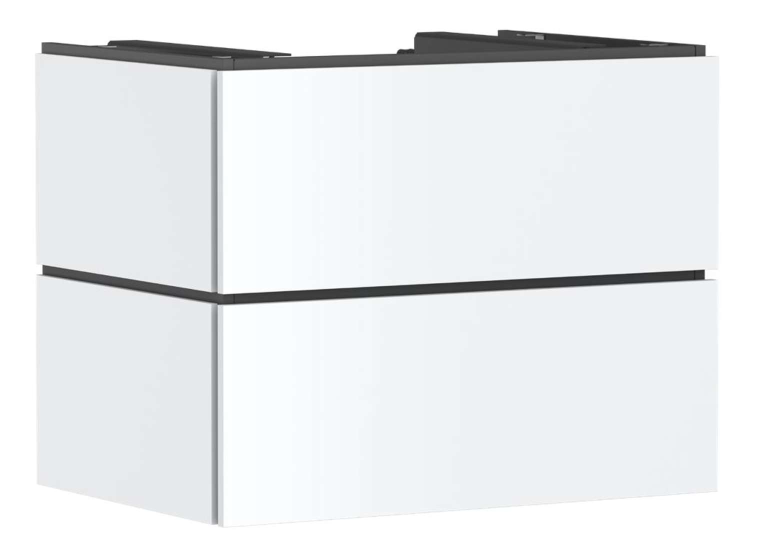 Hansgrohe Xilesa E Umývadlová skrinka, 62x78x55 cm, 2 zásuvky, matná biela 54300700-HG