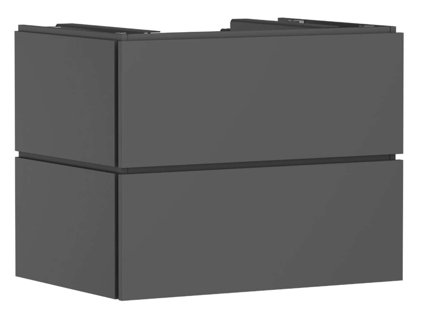 Hansgrohe Xilesa E Umývadlová skrinka, 62x78x55 cm, 2 zásuvky, matná sivá 54300760-HG