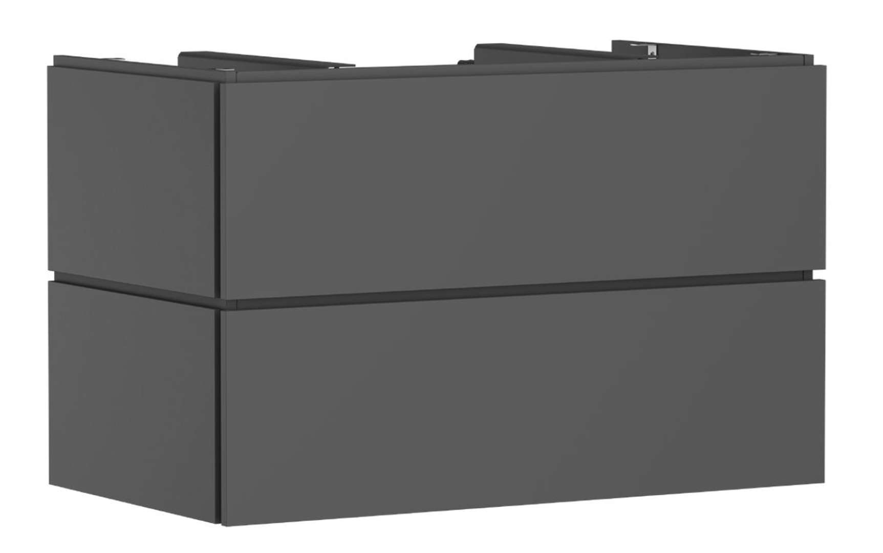 Hansgrohe Xilesa E Umývadlová skrinka, 62x98x55 cm, 2 zásuvky, matná sivá 54301760-HG