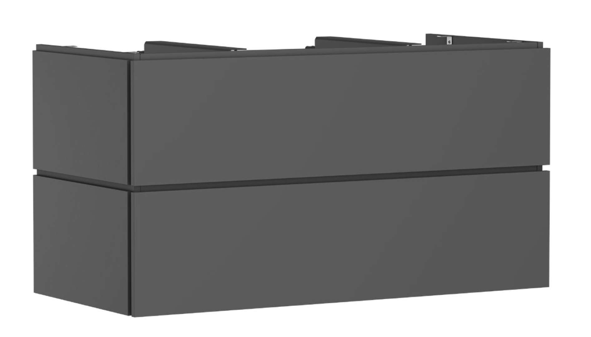 Hansgrohe Xilesa E Umývadlová skrinka, 62x118x55 cm, 2 zásuvky, matná sivá 54304760-HG