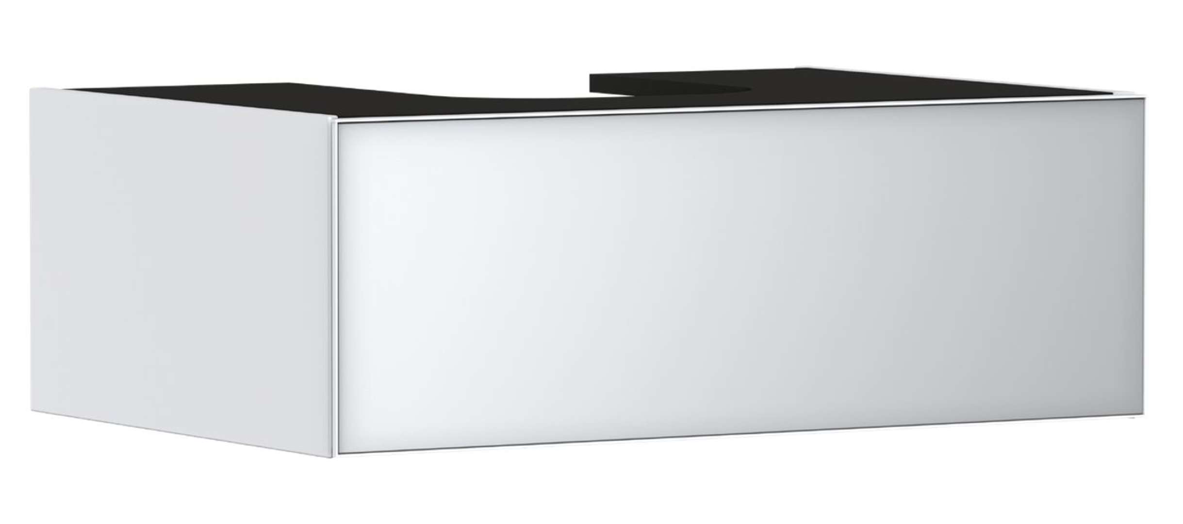 Hansgrohe Xevolos E Umývadlová skrinka, 28x78x55 cm, 1 zásuvka, matná biela/metalická biela 54310320-HG