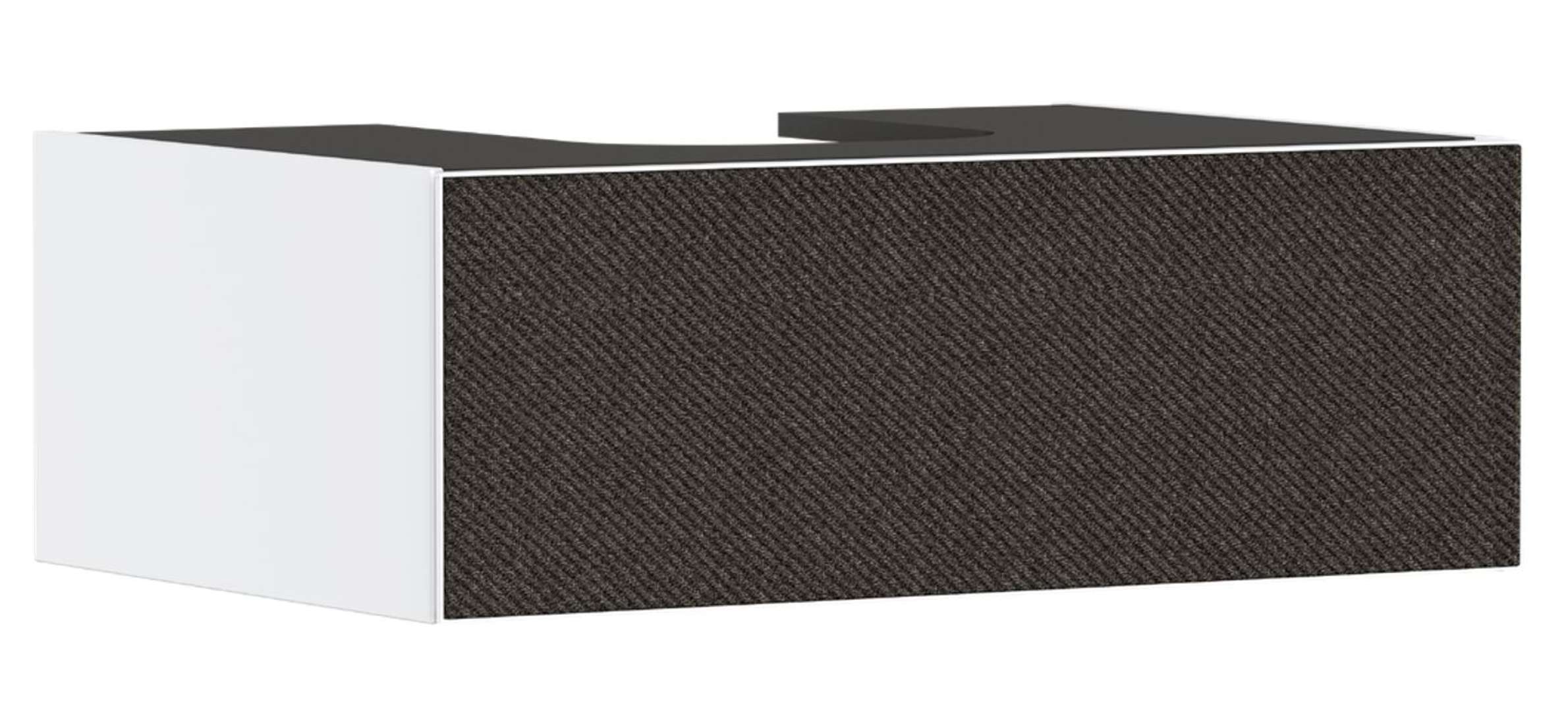 Hansgrohe Xevolos E Umývadlová skrinka, 28x78x55 cm, 1 zásuvka, matná biela/textilná tmavá sivá 54310660-HG