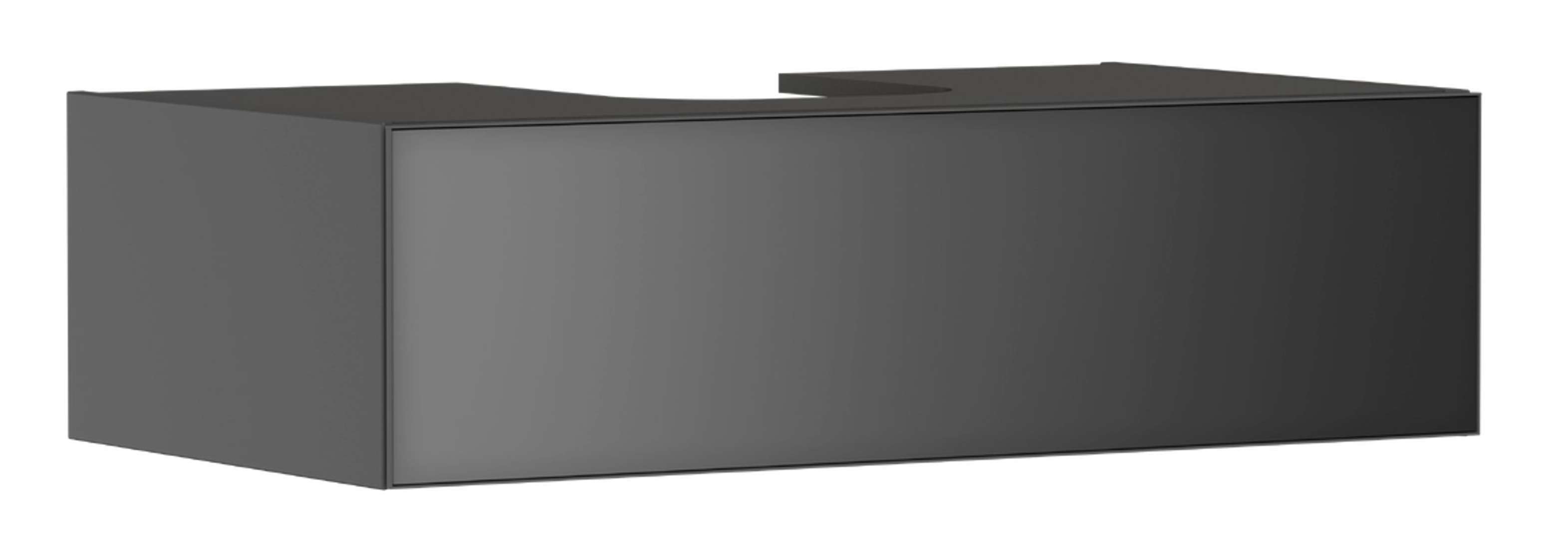 Hansgrohe Xevolos E Umývadlová skrinka, 28x98x55 cm, 1 zásuvka, matná sivá/metalická sivá 54315770-HG