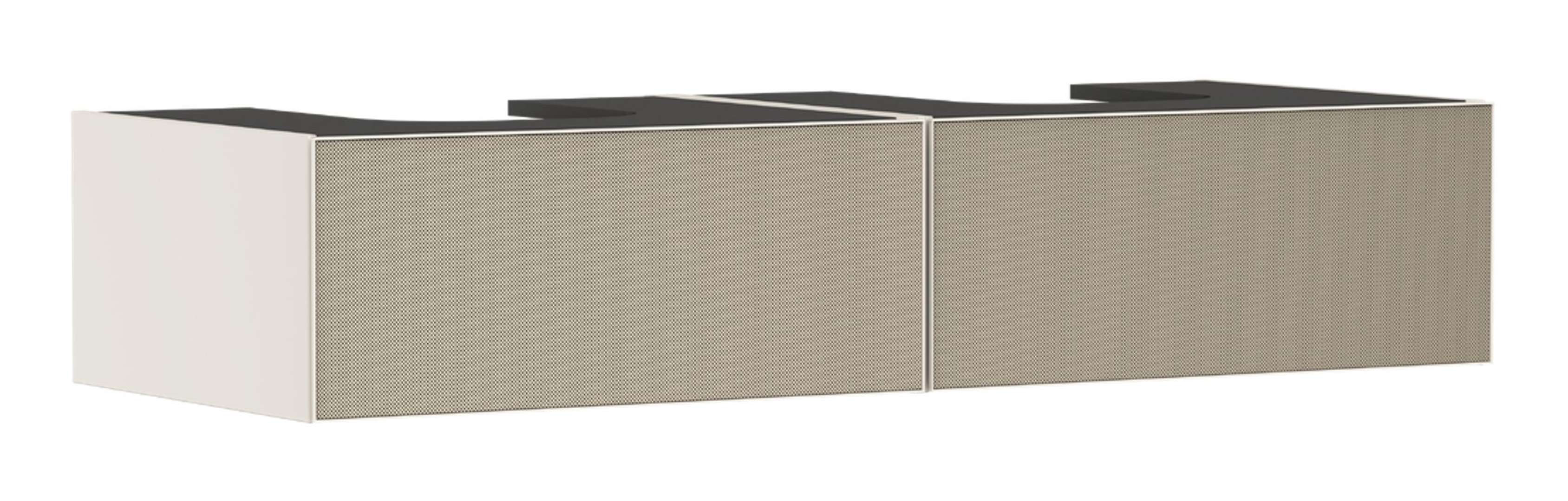 Hansgrohe Xevolos E Umývadlová skrinka, 28x137x55 cm, 2 zásuvky, matná béžová/štruktúrovaný bronz 54317390-HG