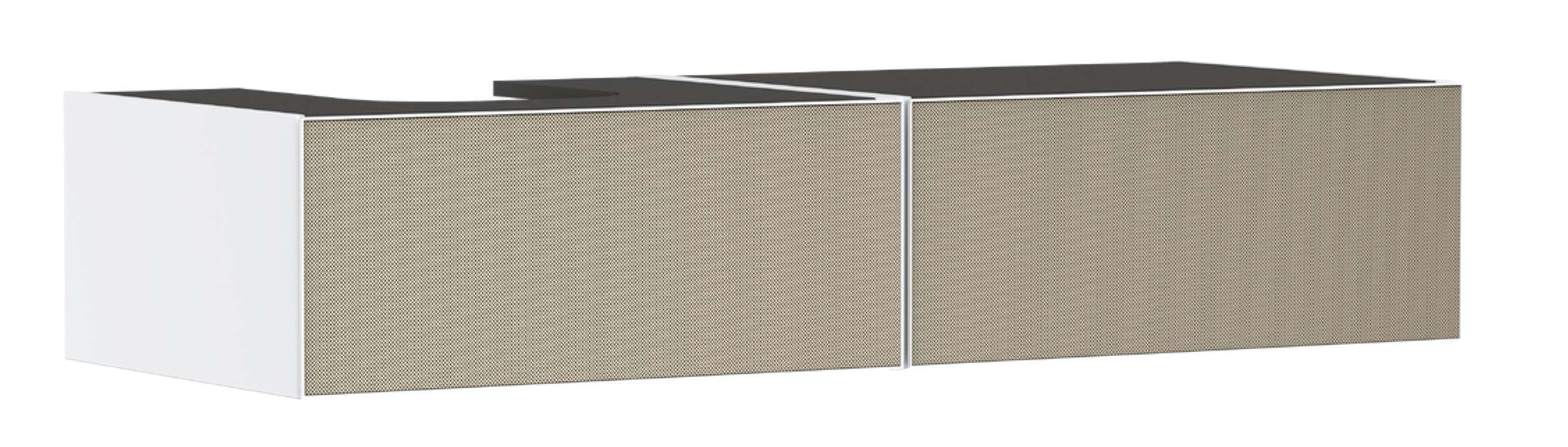 Hansgrohe Xevolos E Umývadlová skrinka, 28x137x55 cm, 2 zásuvky, matná biela/štruktúrovaný bronz 54319390-HG