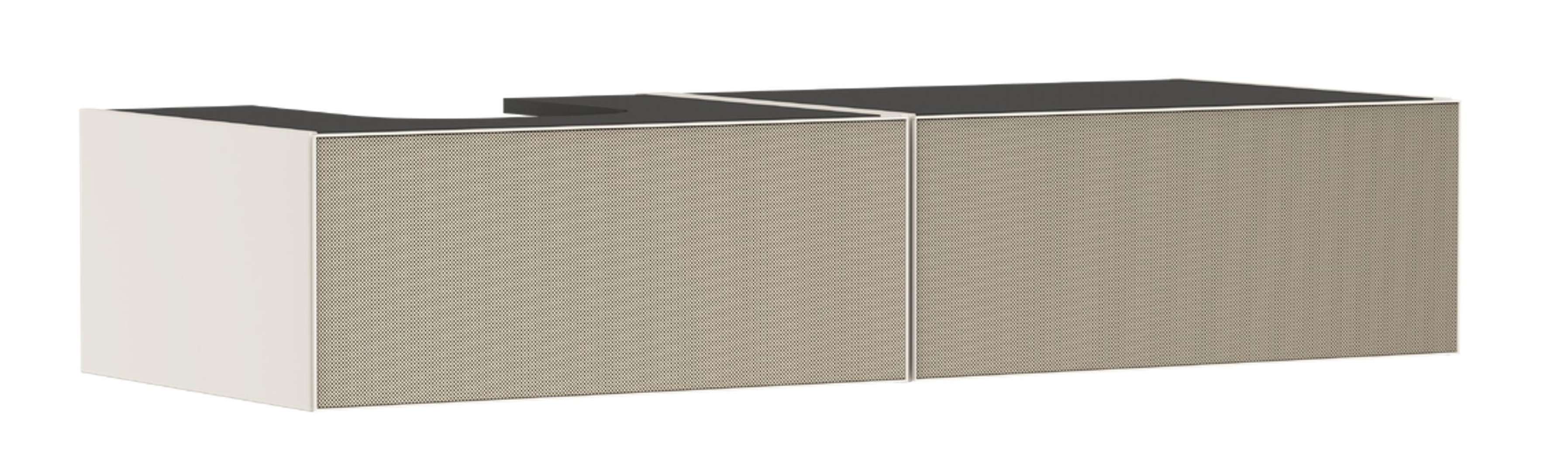 Hansgrohe Xevolos E Umývadlová skrinka, 28x137x55 cm, 2 zásuvky, matná béžová/štruktúrovaný bronz 54320390-HG