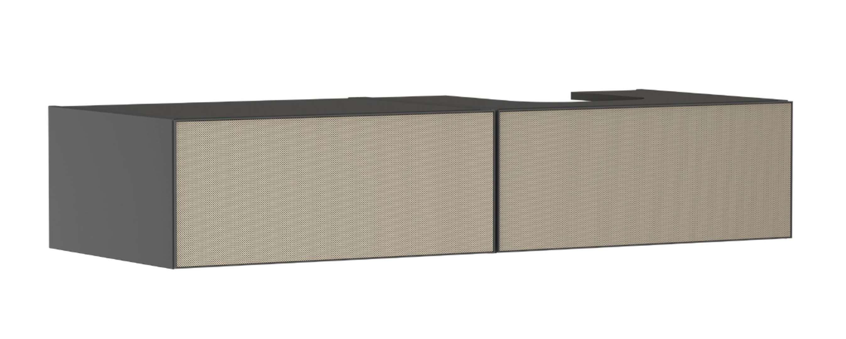 Hansgrohe Xevolos E Umývadlová skrinka, 28x137x55 cm, 2 zásuvky, matná sivá/štruktúrovaný bronz 54324390-HG