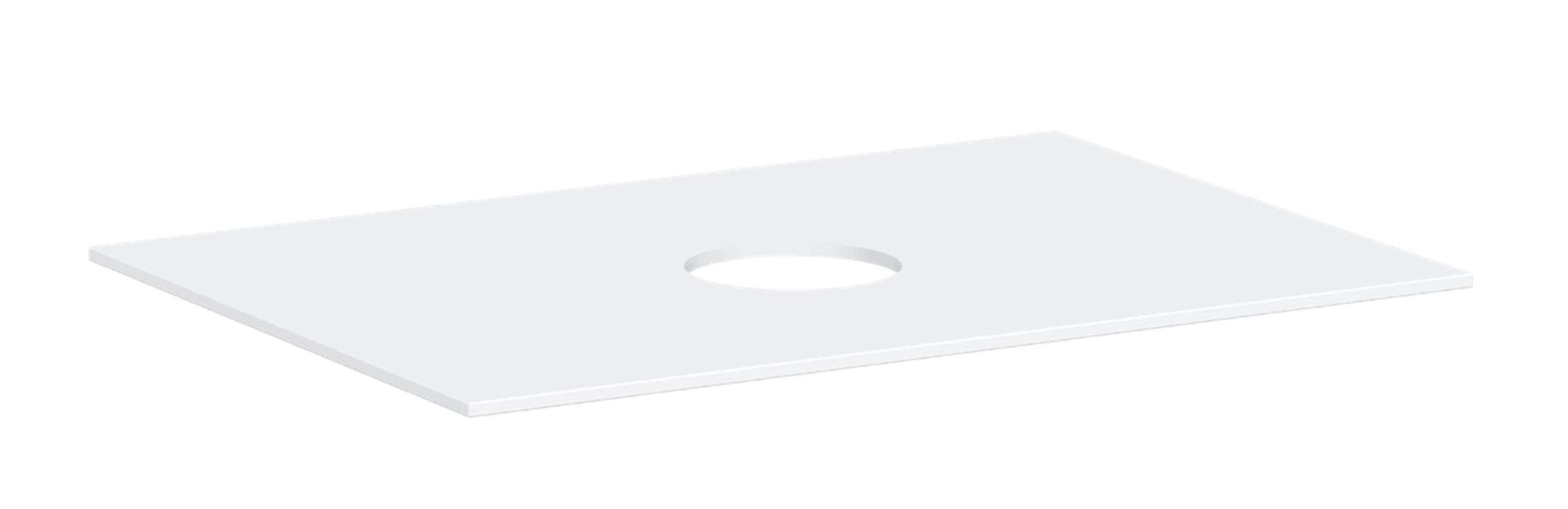 Hansgrohe Xevolos E Doska pod umývadlo, 78x55 cm, výrez uprostred, matná biela 54328700-HG