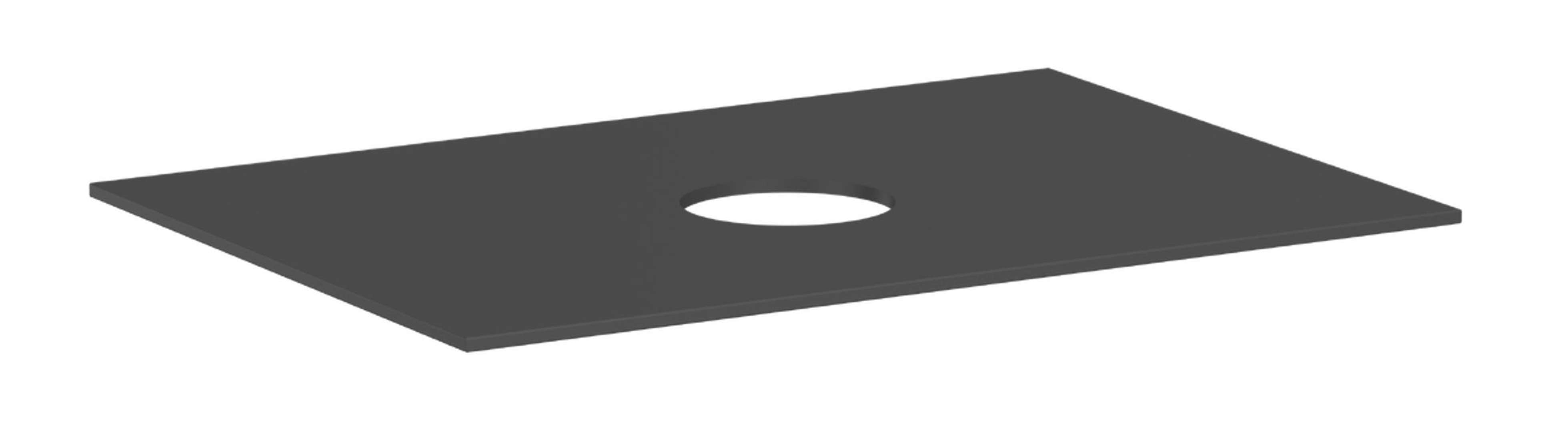 Hansgrohe Xevolos E Doska pod umývadlo, 78x55 cm, výrez uprostred, matná sivá 54328760-HG