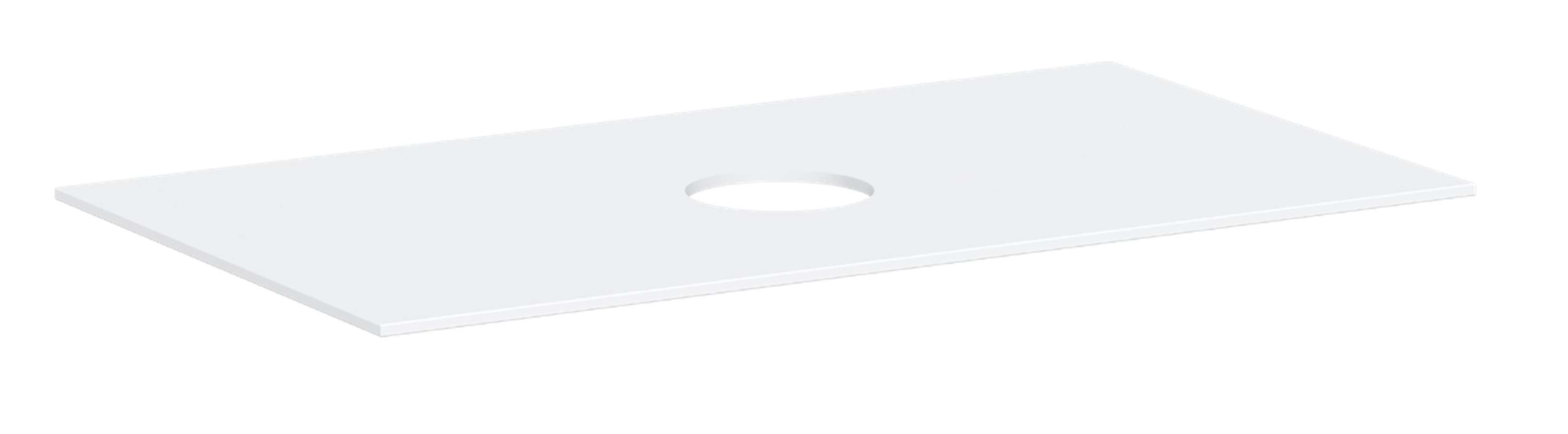 Hansgrohe Xevolos E Doska pod umývadlo, 98x55 cm, výrez uprostred, matná biela 54329700-HG