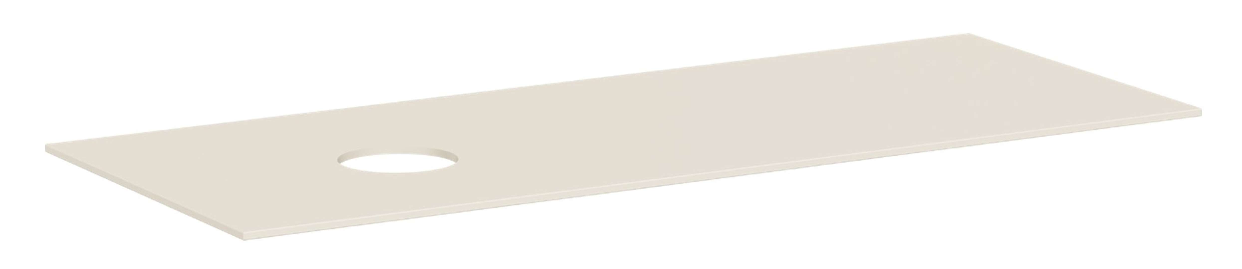 Hansgrohe Xevolos E Doska pod umývadlo, 137x55 cm, výrez vľavo, matná béžová 54333780-HG