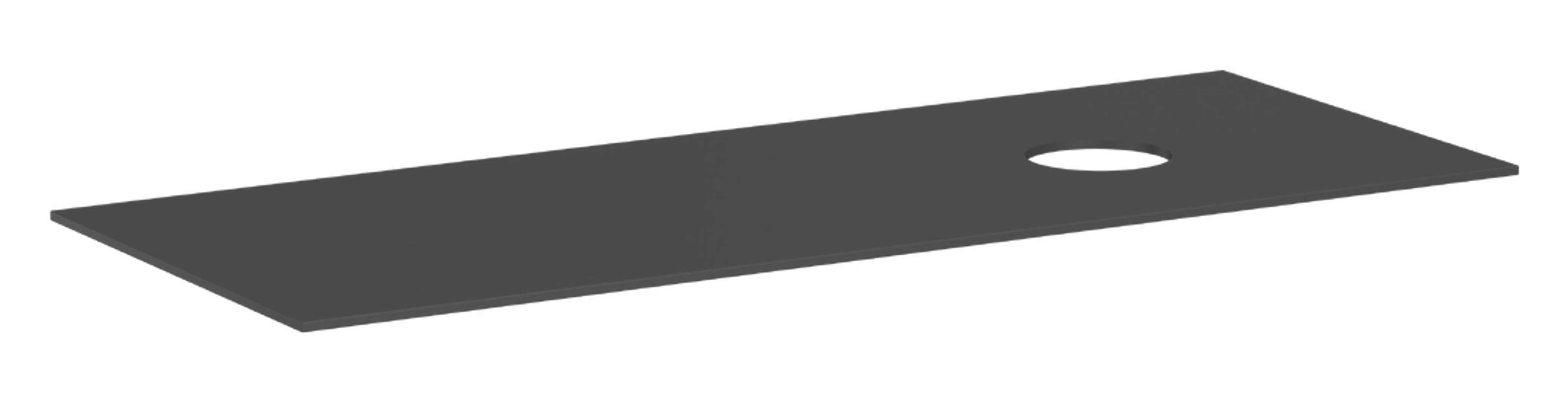 Hansgrohe Xevolos E Doska pod umývadlo, 137x55 cm, výrez vpravo, matná sivá 54334760-HG