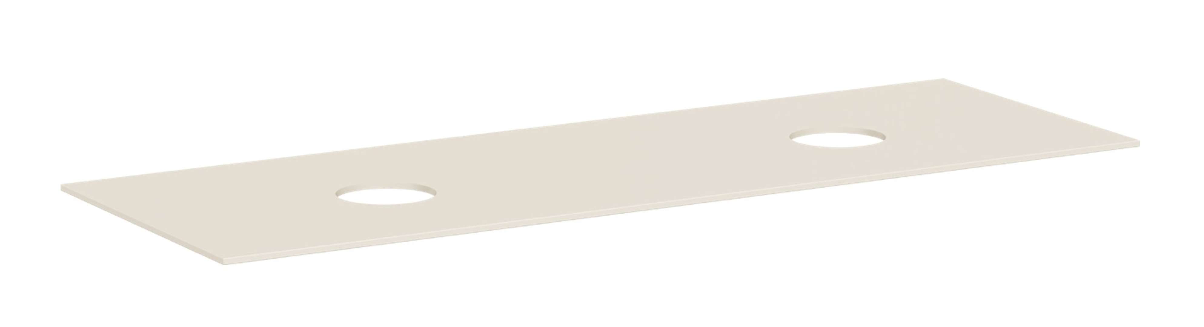 Hansgrohe Xevolos E Doska pod umývadlo, 157x55 cm, 2 výrezy, matná béžová 54335780-HG