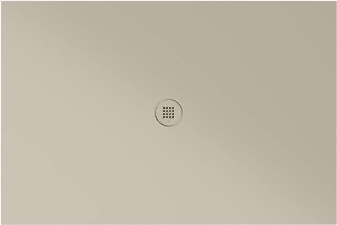 GSI EXTRA FLAT Keramická sprchová vanička, obdĺžnik 120x80x2cm, creta mat 46120808