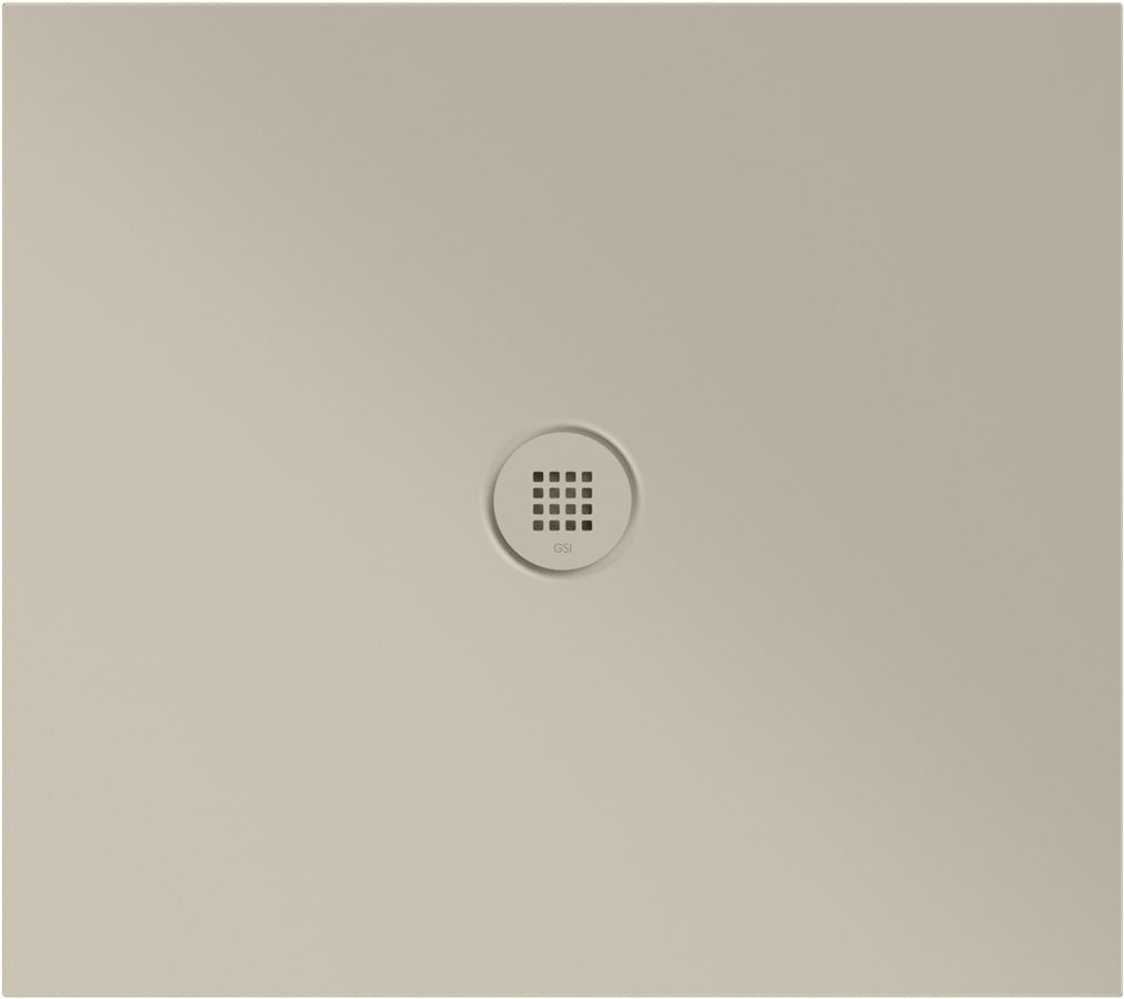 GSI EXTRA FLAT Keramická sprchová vanička, obdĺžnik 90x80x2cm, creta mat 46090808