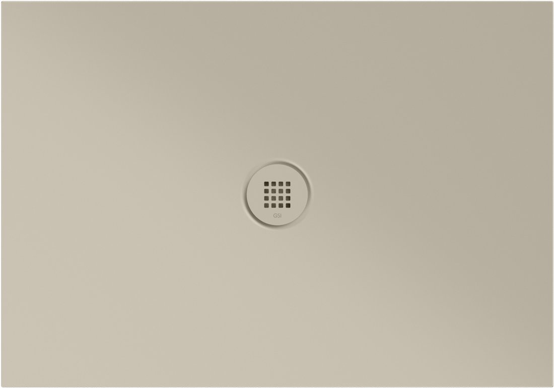 GSI EXTRA FLAT Keramická sprchová vanička, obdĺžnik 100x70x2cm, creta mat 46100708