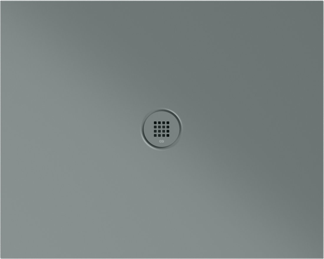 GSI EXTRA FLAT Keramická sprchová vanička, obdĺžnik 100x80x2cm, agave mat 46100804