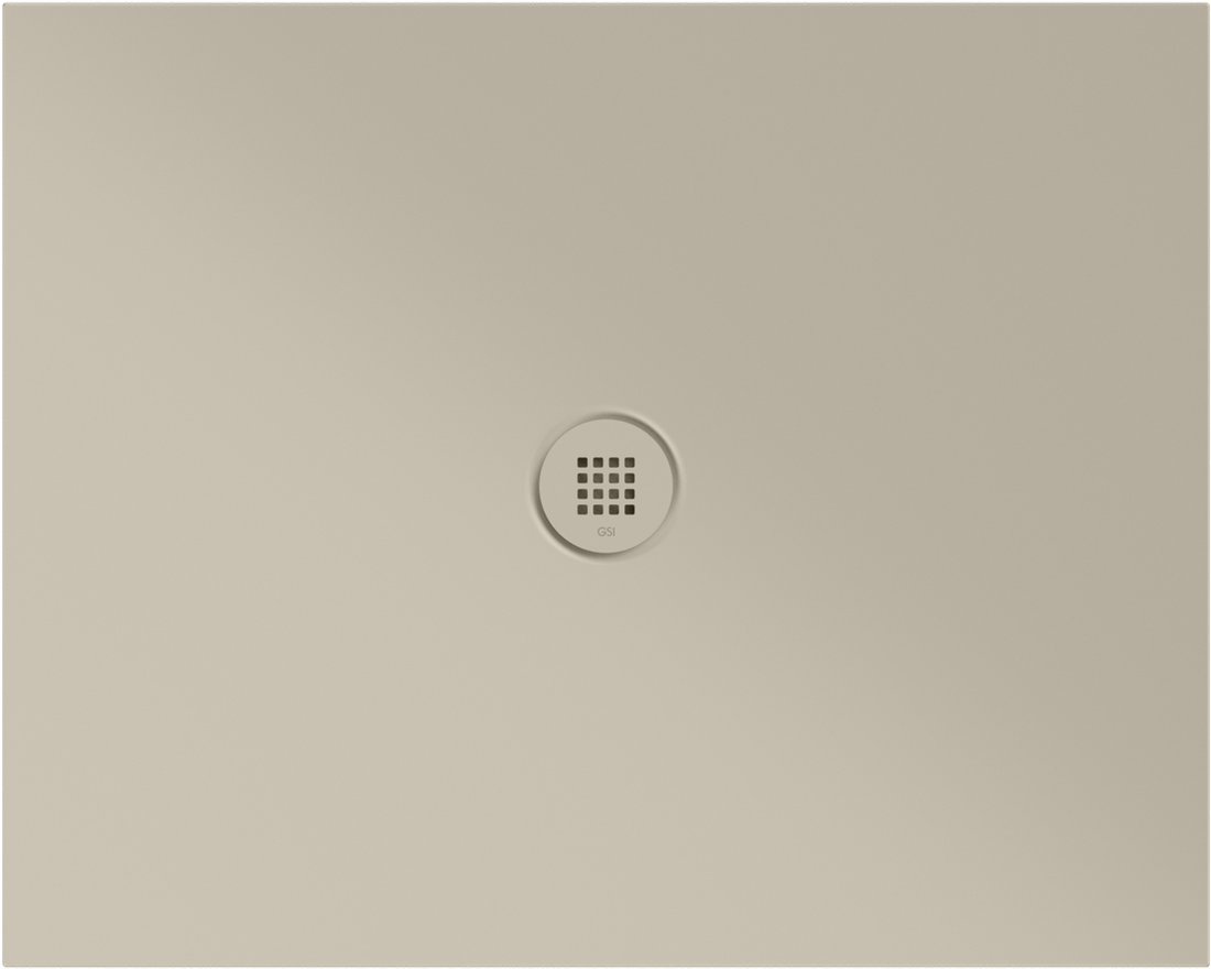 GSI EXTRA FLAT Keramická sprchová vanička, obdĺžnik 100x80x2cm, creta mat 46100808