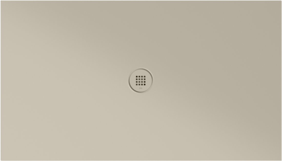 GSI EXTRA FLAT Keramická sprchová vanička, obdĺžnik 140x80x2cm, creta mat 46140808